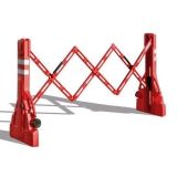 Bariera harmonijkowa nożycowa | zapora drogowa rozsuwana - Barierki tymczasowe: rodzaje i zastosowanie